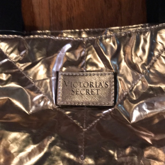 Victoria Secrets Limited Edition Gold Quilted tote - Picture 3 of 8